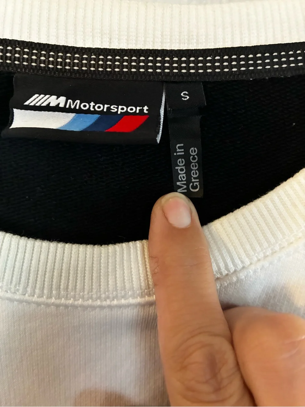 BMW M Motorsport Crewneck Sweatshirt Small 2019 White BMW Racing